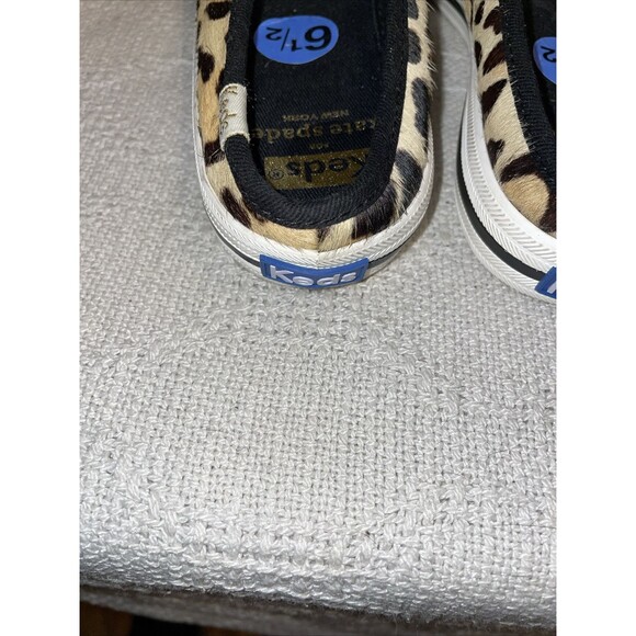 Keds For Kate Spade Women’s Comfort Slides Size 6.5 M Leopard Print Leather NWOB - Picture 11 of 12